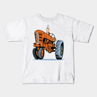 Vintage Farm Tractor Retro Kids T-Shirt